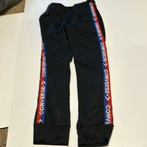 Boys converse black joggers size medium
